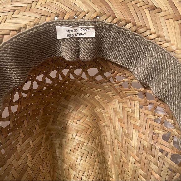 Straw Hat With Emblem
